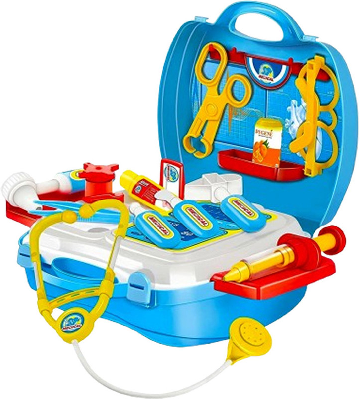 ToysCharm Kids Doctor Playset - Non-Toxic Plastic Pretend Play Toy Kit for Children