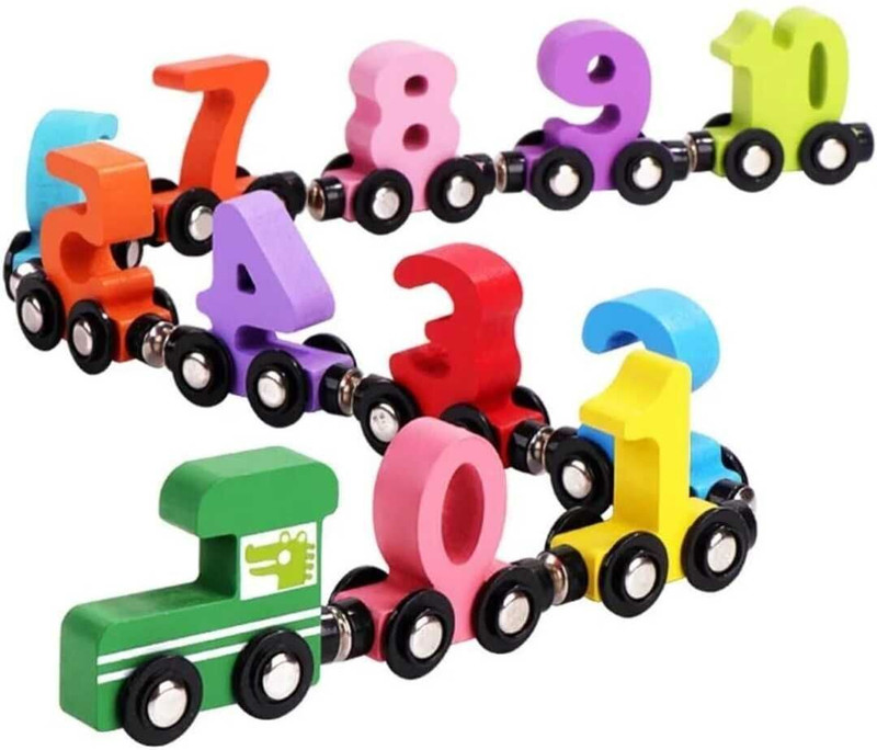 Nuwishtek Magnetic Train Number(Multicolor)
