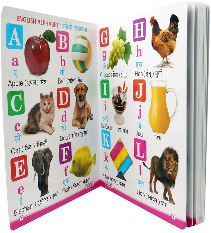TOYVISION My First Board Book Of All In One Learning Nursery Kids | 3 To 5 Year Old |(Multicolor)