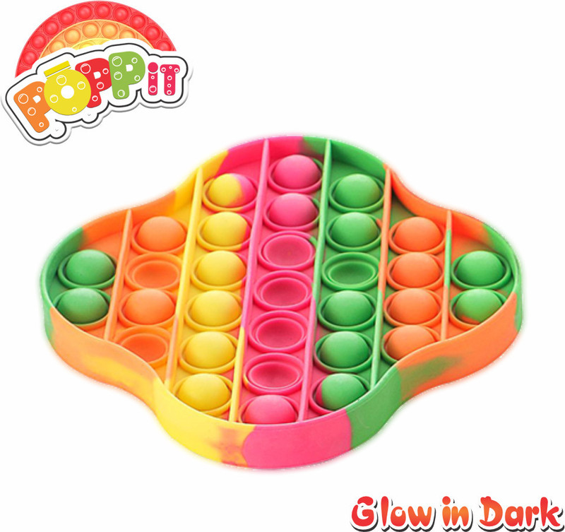Aditi Toys Pop It Fidget Toys, Pop it Rainbow (Pop it Butterfly)(Multicolor)