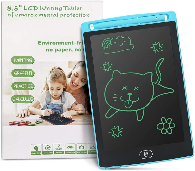 UrbanTail Graphic Drawing Writing LCD Tablet with Battery-Free Stylus E-pad(Multicolor)