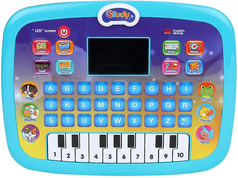AEXONIZ TOYS Kids Learning Tablet Toy Learn ABCs Sounds Letters Shapes Music & Words(Multicolor)