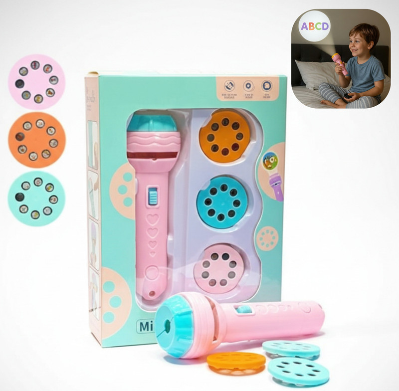 careforkids KiddoBeam Fun Projector Torch(Multicolor)