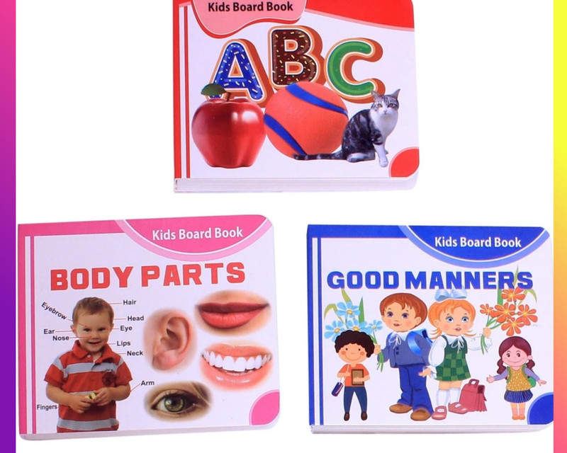 ZEQTOS Pocket Books Set of Alphabets, Body Parts, Good Manner, Wild Animal, Number 1-20(Multicolor)