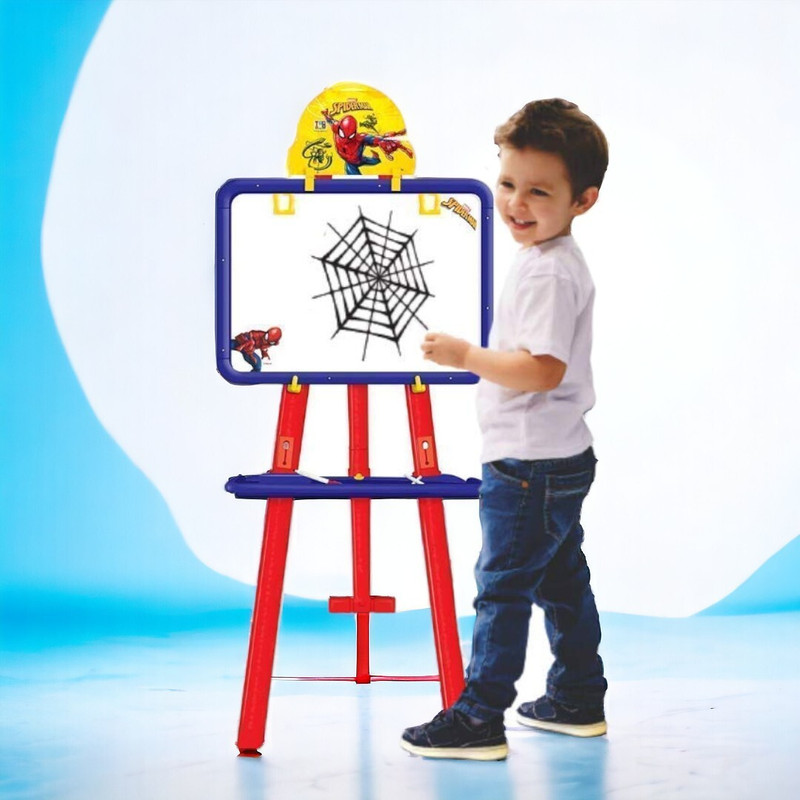 SARASI Spiderman 5 In 1 Dual Side Easel Activity Board(Multicolor)