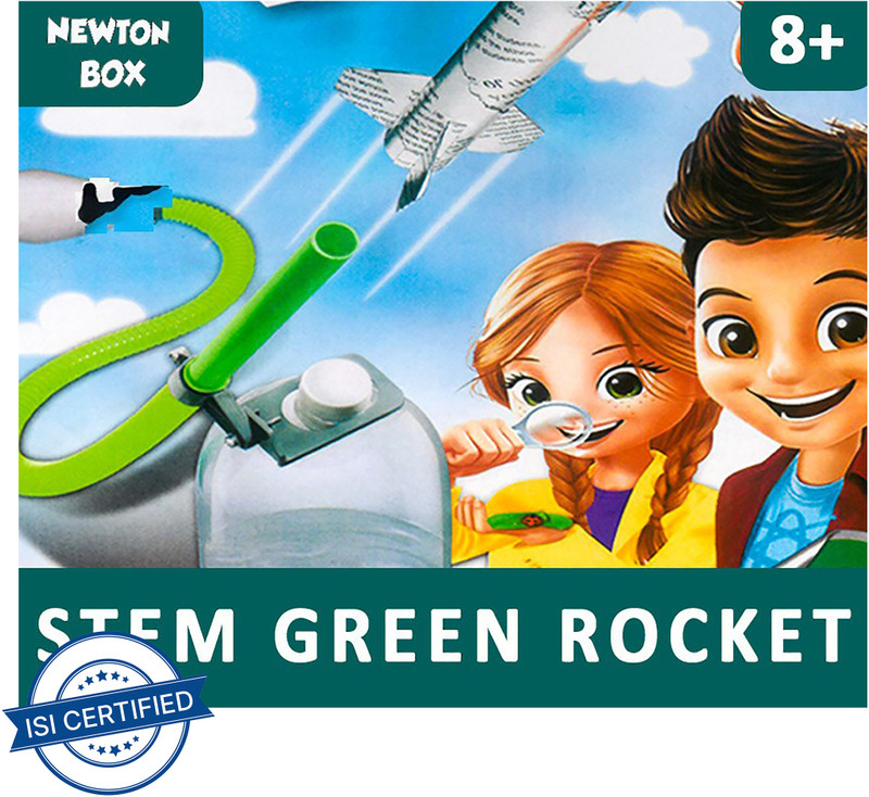 Little Olive Newton Box Rocket Making Kit |Toys for boys and girls aged 8+ years(White)