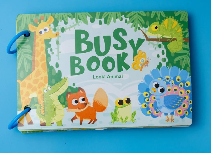 toys wondercart Kids Busy Book Animals |(Green)