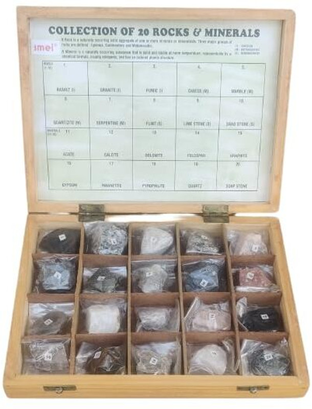 SMEI Rock and Mineral Set of 20 pcs(Multicolor)