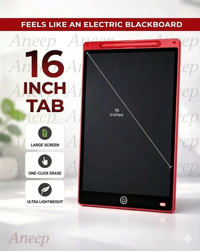 weezly 16 INCH LCD WRITING PAD(Red)