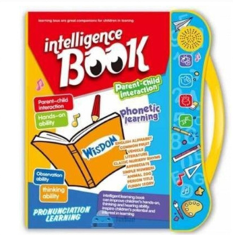 TOYOX Musical Learning Study Book with Number, Letters, Animals, Relationships, Poems,(Multicolor)