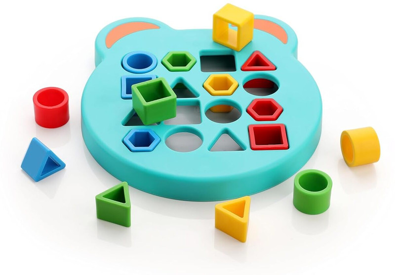 Toys N Smile Shape Matching Game Color Sensory Puzzles Educational Learning Toy for kids(Multicolor)