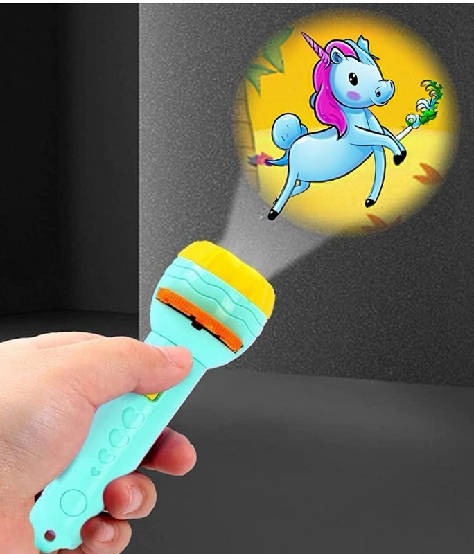 Elegance Projection Flashlight for Kids- Fun Storytelling Torch 3 Discs & 24 Images, 2+(Pink)