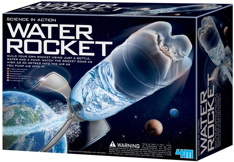 4M water rocket kit- Multi color(Silver)