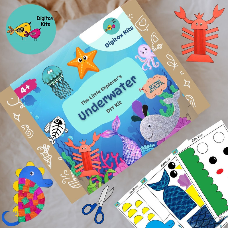 Digitox Kits DIY Underwater Educational Cutting and Crafting Kit(Multicolor)