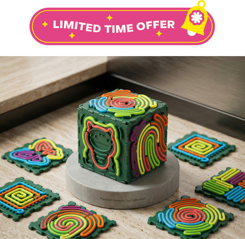 CountryLink Silicone Maze Board Toddlers Educational Motor Skills Toy 3+ Year(Multicolor)