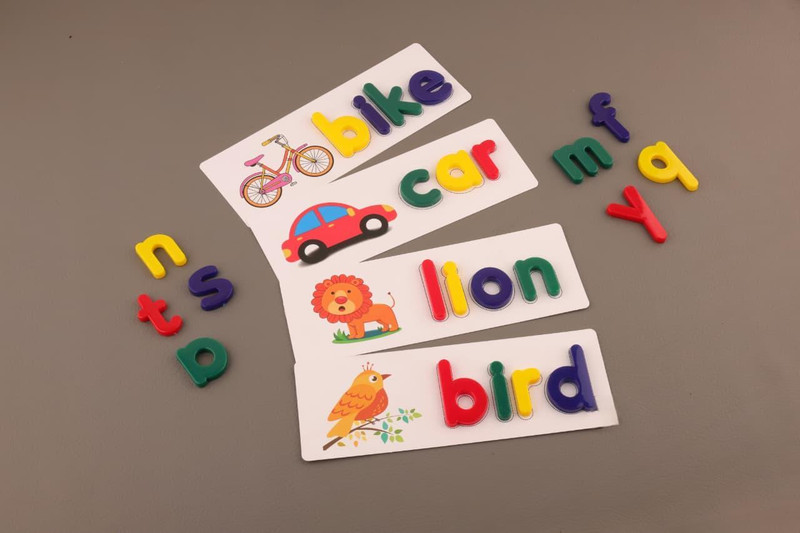 BATLIBOI Alphabets Letter Learning Educational Board Alphabets and Numbers Puzzle(Multicolor)