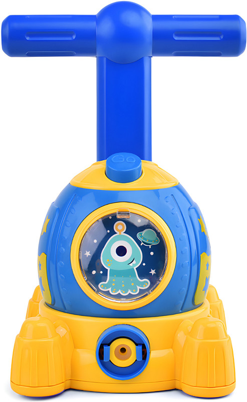 Jollyora SPACE POWER BALLON SHIP TOY BLUE(Blue, Yellow)