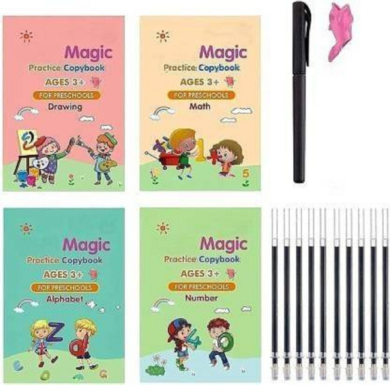 ZENVO Magic Book: Alphabet and Number Fun(Multicolor)
