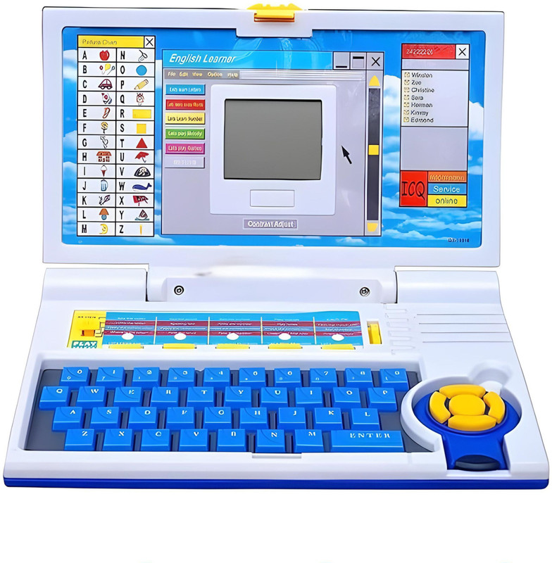 yempaa Learning Education Laptop Toy 20 Activities & Games Laptop for Kids(Blue)