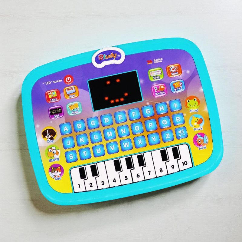 Lekia Learning Education Computer Piano Laptop Toy with Led Screen Multicolor(Multicolor)
