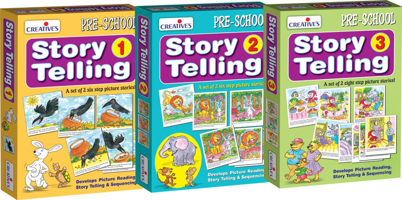 Creatives Story Telling Part I, II & III Combo Pack(Multicolor)