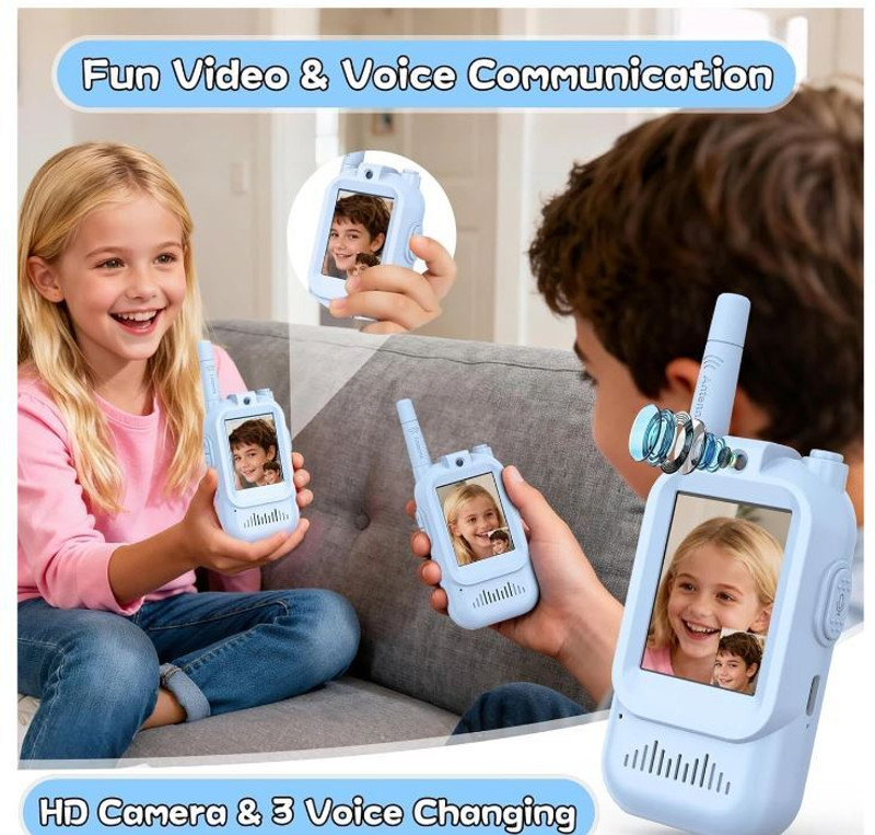 planet of gifts and toys Video Talking Toy Phone Set | Pretend Play Mobile Phone with Screen & Voice Play(Multicolor)