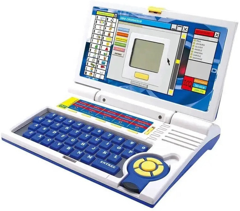 JR CLUB Kids Laptop Computer Toys Activity Electronics Alphabet & Number Learning Toy(Multicolor)