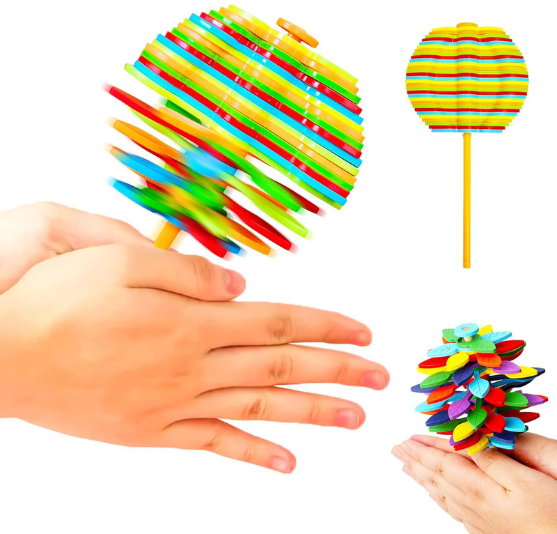 ParshvGroups Candy Flower Toy For Kids, Spinning Flower, Stress Relieve Fidget Toy Candy Flower Gag Toy(Multicolor)