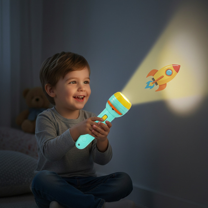 careforkids Kids Learning projector Torch Light(Multicolor)