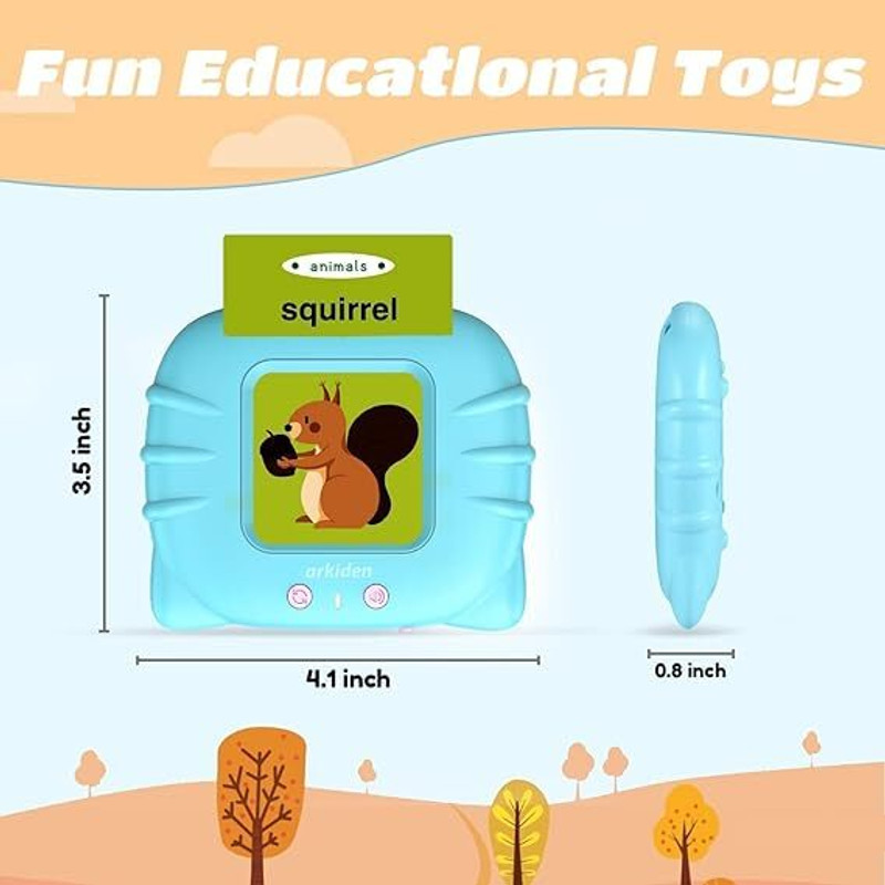 AllapGroup Educational Learning Toy with Flash Cards,(Multicolor)