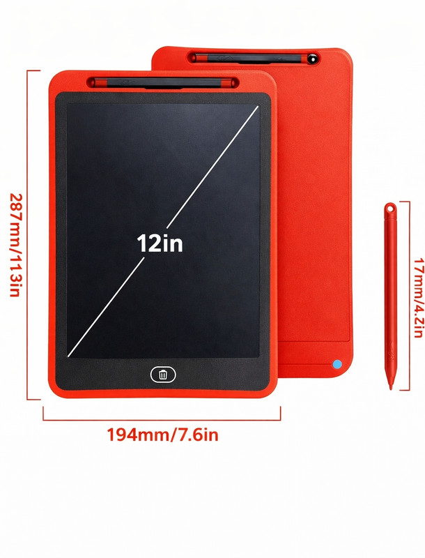 Minakshi 12 Inch LCD Writing Tablet for Kids Best Learning Toy for Kids(Multicolor)