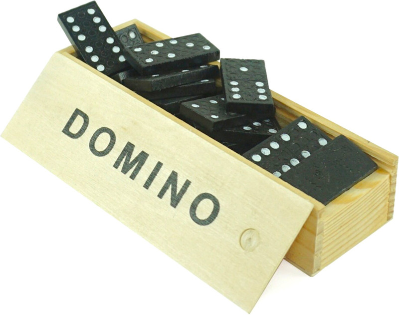 Upbeat Classic Chinese Domino Set I Wooden Educational Toy Game(Multicolor)