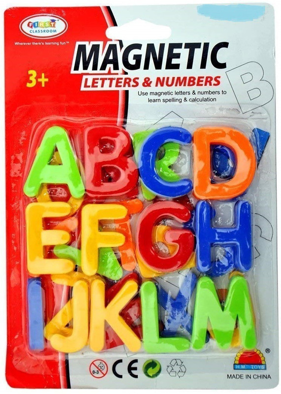 Levin Magnetic Learning Big Alphabets - Educational Magnet Set for Kids 26 Pieces(Multicolor)