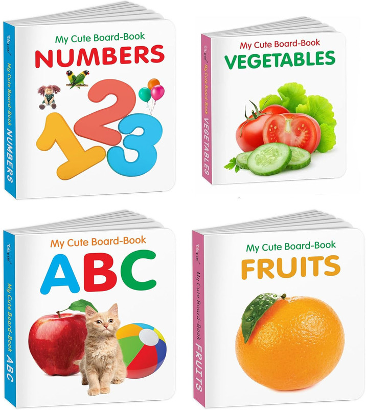 TOYVISION 2025 New Educational Activity Picture Children Baby Pocket Books , Set of 4(Multicolor)