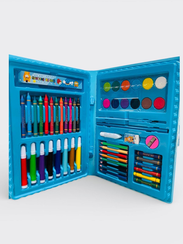 MOUNTOY AND STORE 68 PCS Colour Kit Set for Kids | Drawing & Painting Art Set for Children(Blue, Multicolor)