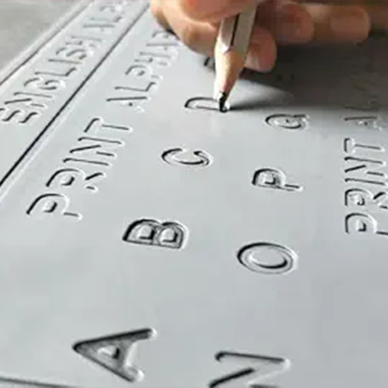 AKSHARABHYAS English Alphabet Tracing Slate With Letters In Grooves To Read&Trace With Pencil(Grey)