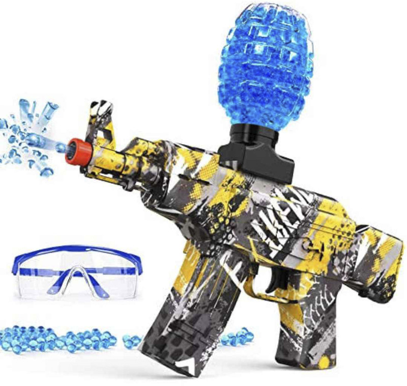 KIDOLOGY Electric Gel Ball Blaster Toy Kit With Goggles Water Gun(Multicolor)