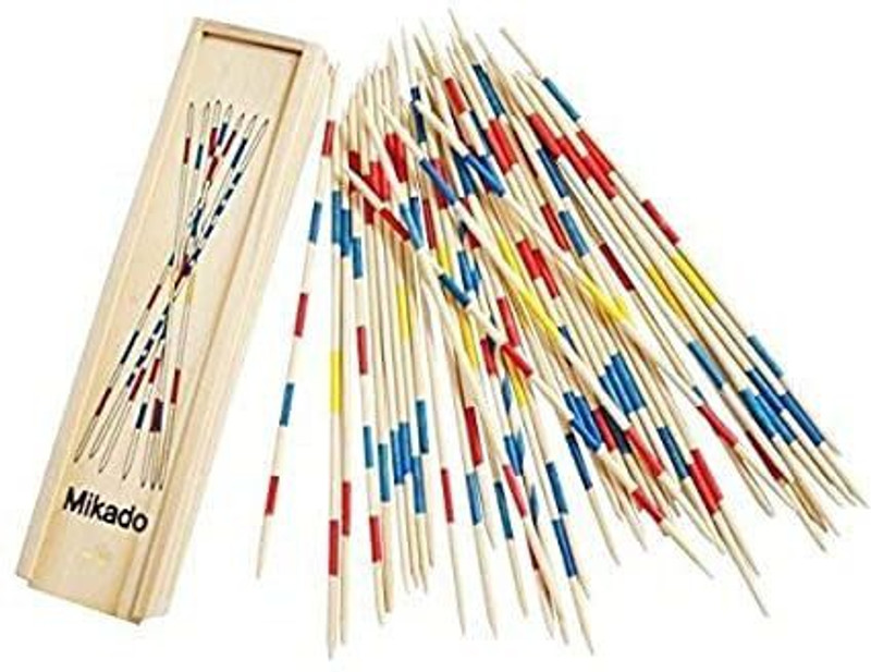 TRU TOYS Wooden 31 Pick Up Sticks Spiel is Best Return Gift Indoor Board Game Toy(Multicolor)