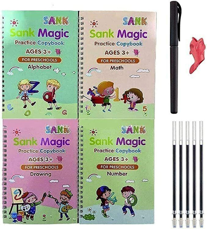 Anksh 58-Popular: Inspire Early Writers with Magic Book – Reusable Set 🔥-58-BA-2-B(Multicolor)
