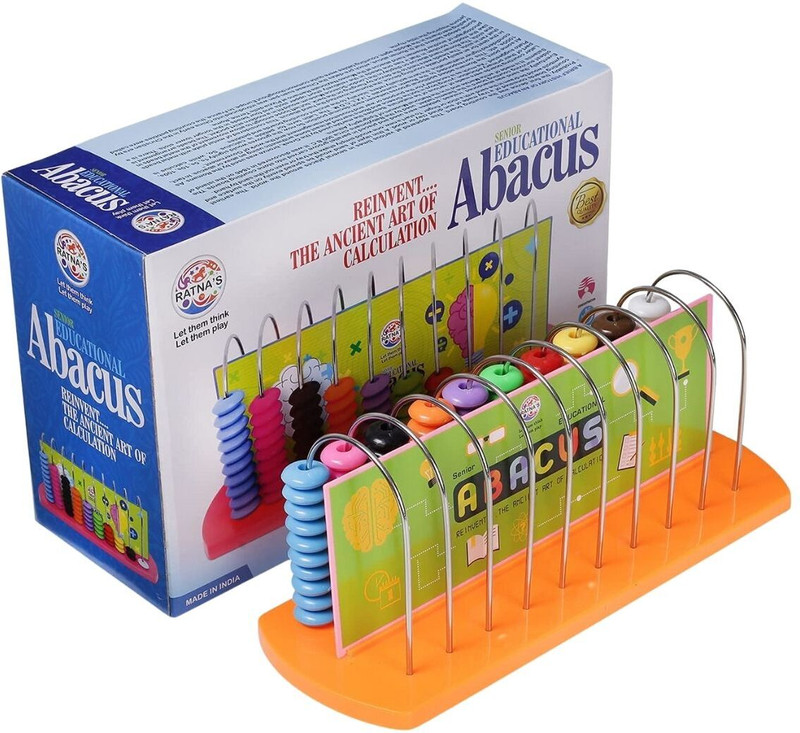 BKDT Marketing Abacus 10 Rods - Kids Early Educational Tool for Kid to Learn Maths Tool kit(Multicolor)