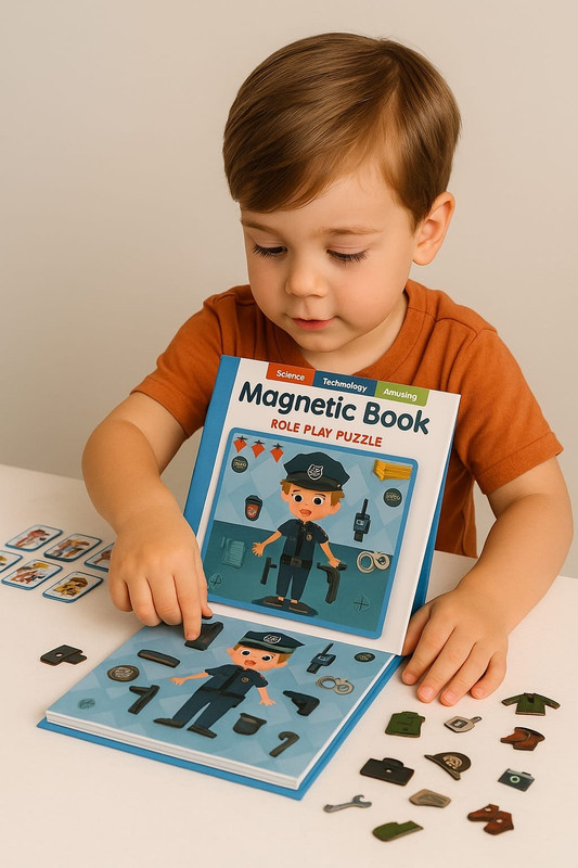 dimorraclub Dimorra Kids x Magnetic Puzzle Book(Multicolor)