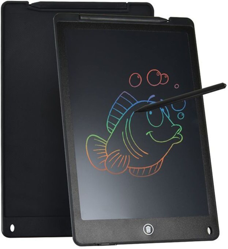 Ruhaan Ruffpad 8.5E Re-Writable LCD Writing Pad with Screen 21.5cm (8.5-inch) POR-1383 12 x 20 inch Graphics Tablet Connectivity - Wireless(Black)
