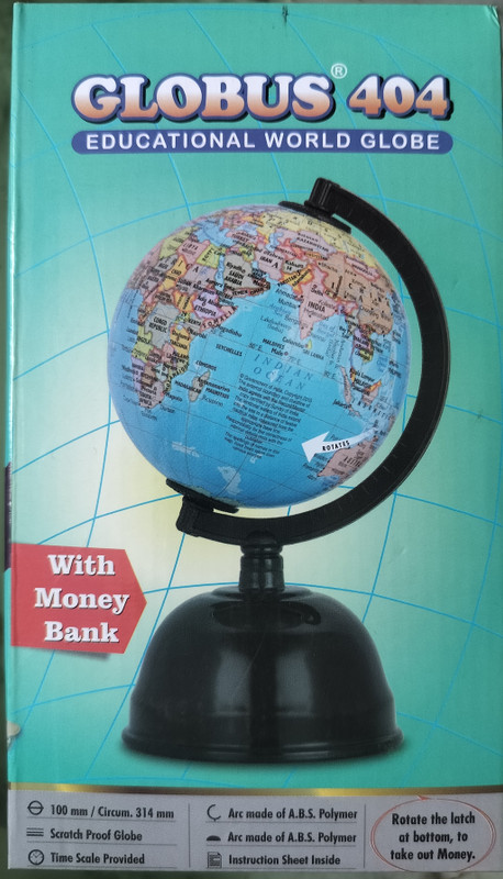 K.D Tinytots Educational world globe(Blue)
