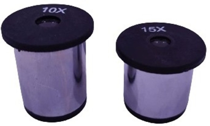 Monarch Scientific Industries (MSW) 10X and 15x Huygenian Lens Microscope Accessories(Silver)