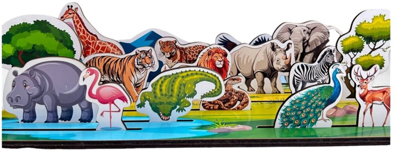kiddiwinks wild Animals Pretend Play Set(Multicolor)