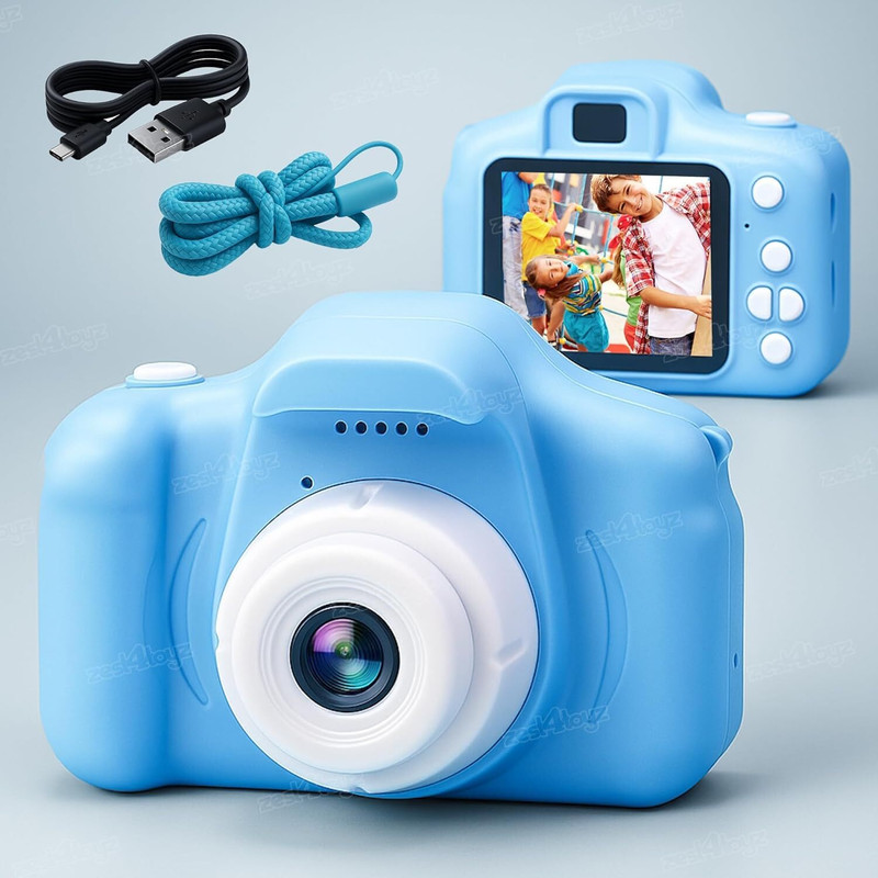 Anabia Trendy Fashion Kid's Digital Camera Kid's Digital Camera Instant Camera(Blue)