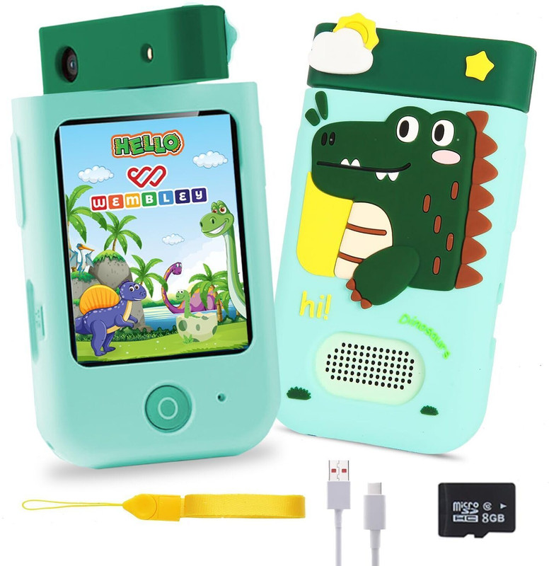 Wembley Mini Smart Phone Unicorn Themed Educational Toy with Rotating Camera for Kids(Multicolor)