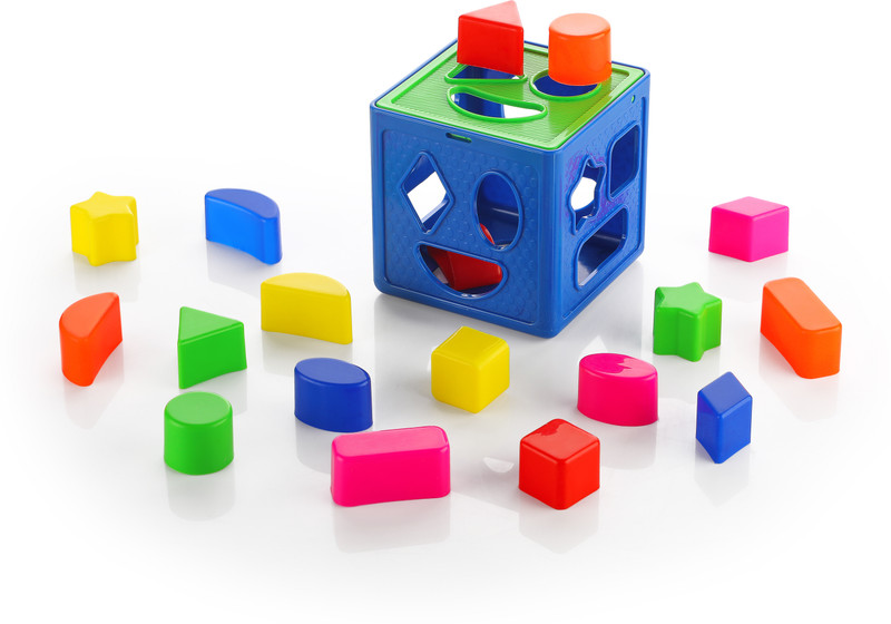 Zudo Shape Sorting Cube With 18 Shape And Different Color - Kids Activity Toys(Multicolor)