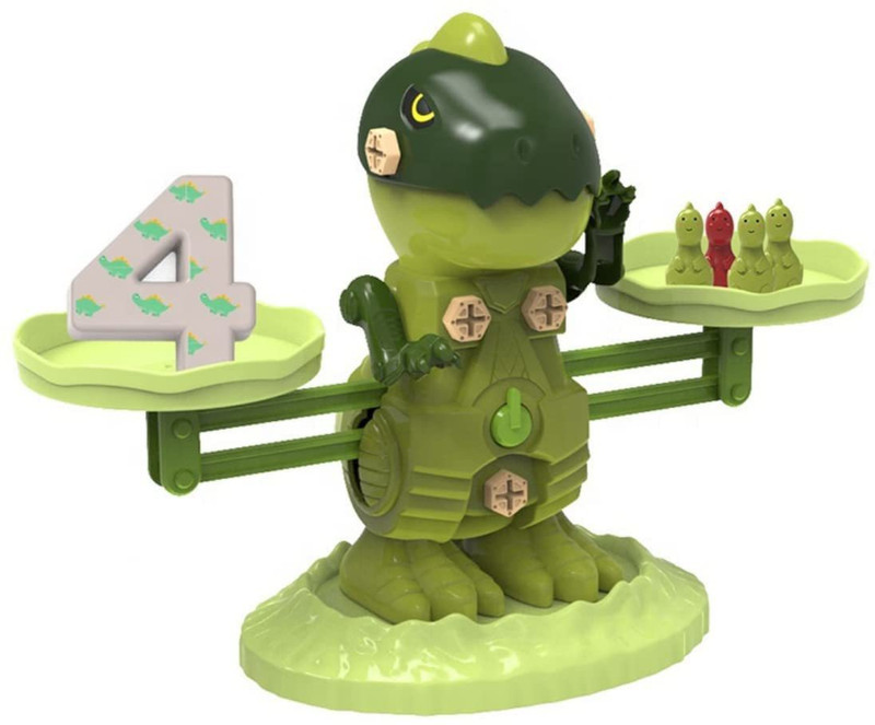KIDOLOGY Dinosaur Balance Counting Toys, Cool Math Game for Kids Preschool Game(Green)