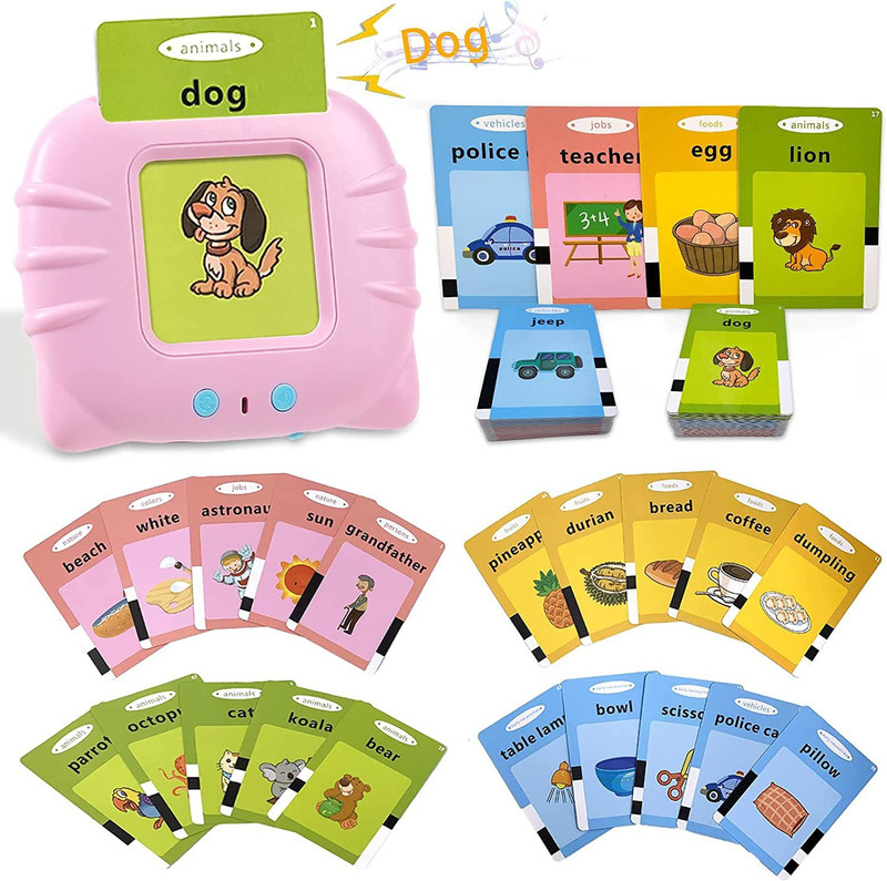 Pepstter Flash Cards for Toddlers| 112 Flashcard Learning Toys| 2-4 year old Boys & Girls(Multicolor)